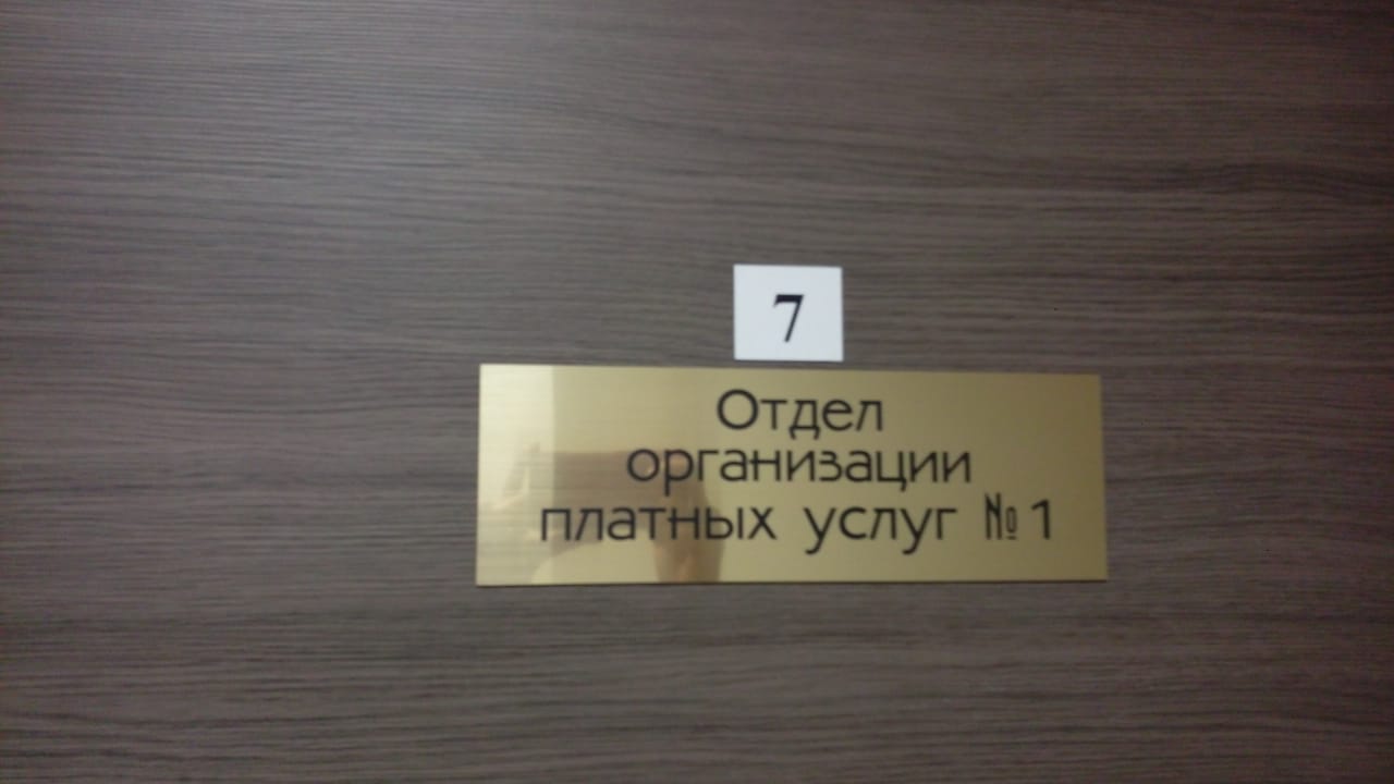 Таблички в офис