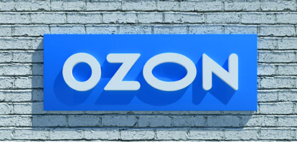 Вывеска OZON на&nbsp;подложке